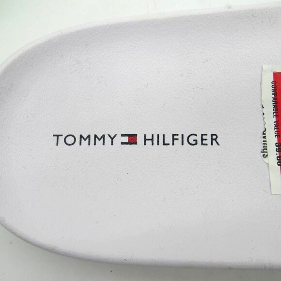 TOMMY HILFIGER Lucite Slide Sandal In Light Green SZ 8 - Picture 9 of 9